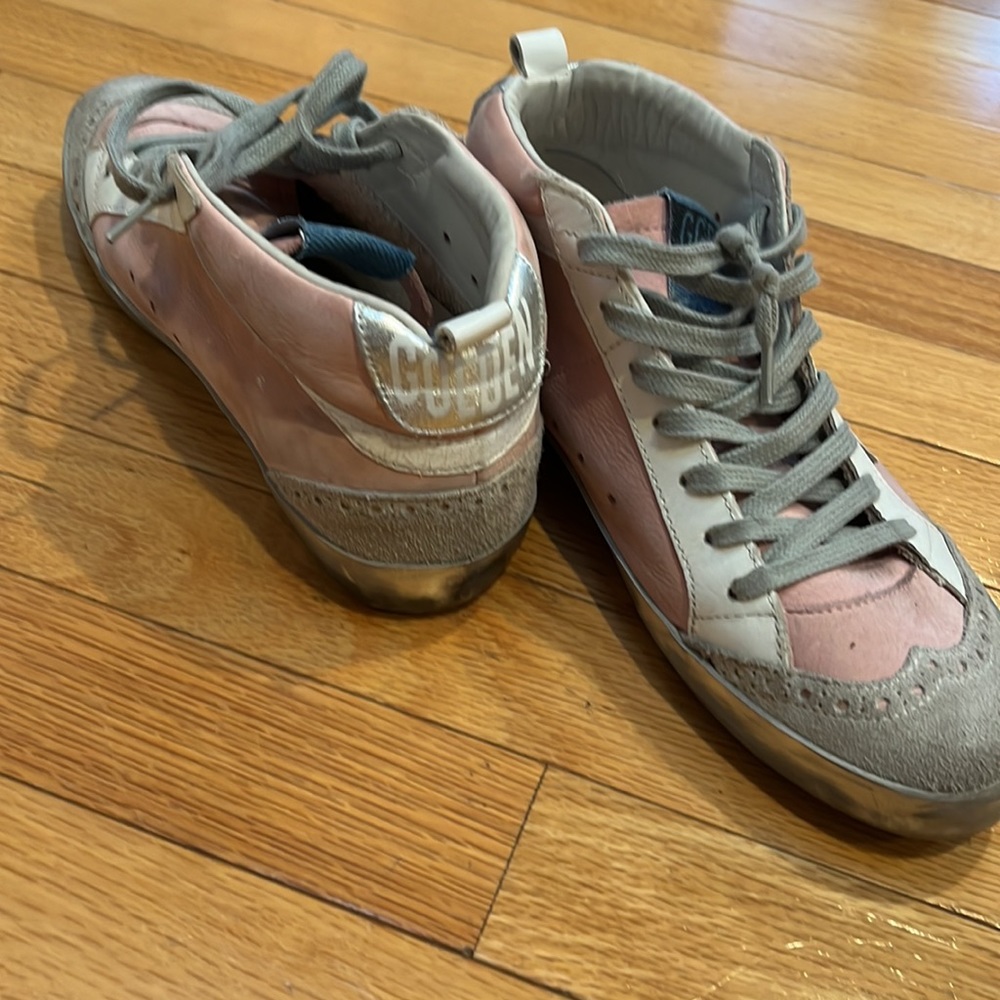 Golden Goose Pink and Gray Women's Shoes - Picture 6 of 16
